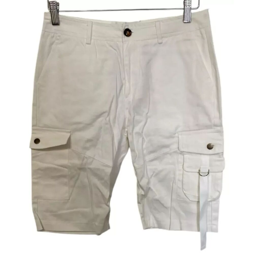Flamingo Women Stretch Short Pant Chico Pockets Size M (30W) NWT